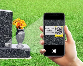 Headstone QR Tag