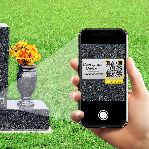 Headstone QR Tag