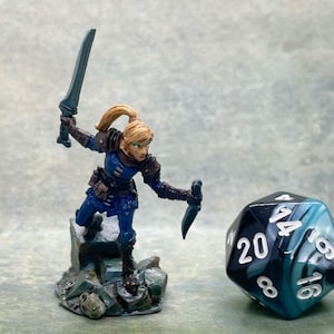 RPG D&D Pathfinder Mujer Pícara/Luchadora