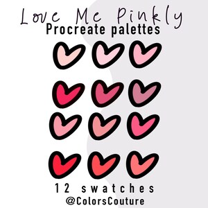 Valentines Day Procreate Palette | Procreate Swatches | iPad Procreate | Procreate Color Palette | Color Swatches | Digital Color Palette