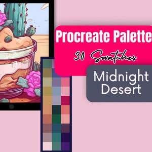 Cactus Procreate Palette | iPad Procreate | Procreate Swatches | Procreate Color Palette | Color Swatches | Digital Color Palette