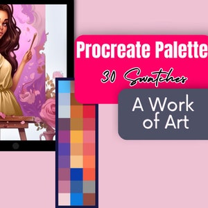 World Art Day Procreate Palette | iPad Procreate | Procreate Swatches | Procreate Color Palette | Color Swatches | Digital Color Palette