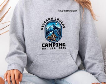 Unisex Heavy Blend™ Hooded Custom Logo Sweatshirt, Your Business Logo or Brand Logo, Your Design Here, camping  logo for a camping group