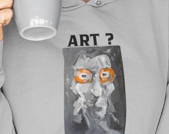 Artistic Unisex Hoodie, Unique Art Sweatshirt, Original Art Hoodie, Art Lovers Gift, Artist Apparel, gift for an artist, artistic hoodie