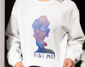 Crewneck Sweatshirt, Unisex Sweatshirt, Art Sweatshirt, Abstract Design Sweatshirt, Gift for Art Lovers, Sweatshirt for Artists, Gifts Art