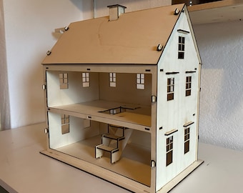 Puppenhaus aus Holz | Bausatz