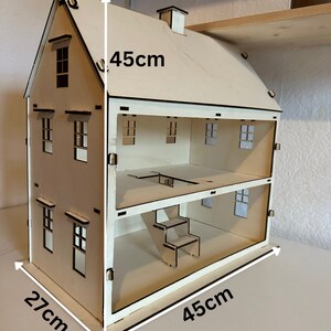 Wooden dollhouse kit image 5
