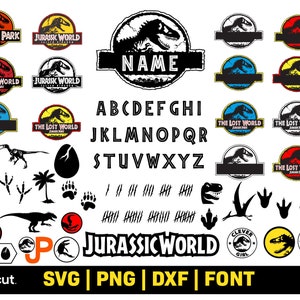 Jurassic Park svg, Jurassic Park Template svg,  Jurassic Park Font, dinosaur t-rex svg, tyrannosaurus svg, Jurassic world svg