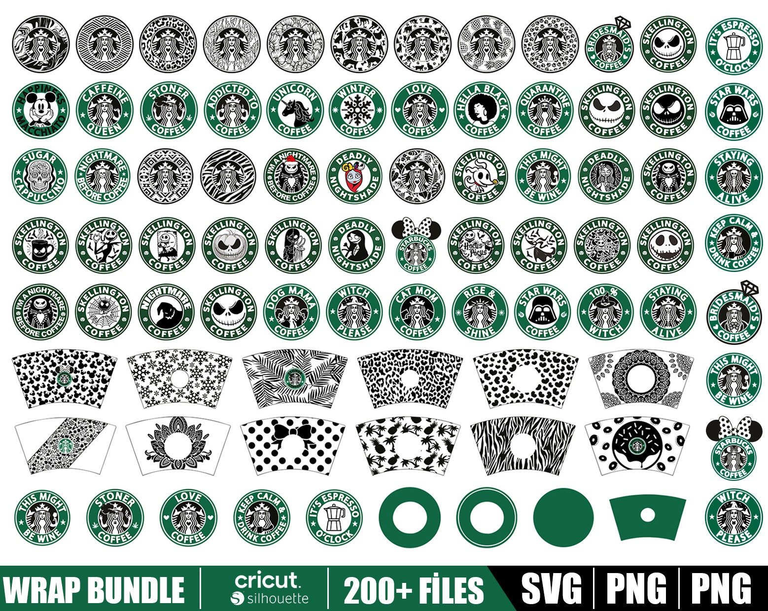 Wrap Bundle SVG Svg for Cricut Cup SVG Logo Svg Cup - Etsy