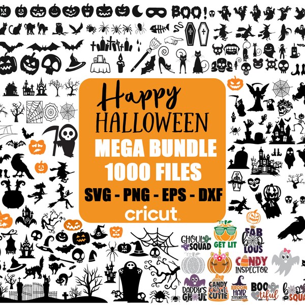 Mega Halloween Svg, 400+ Design Halloween Svg, Halloween Clipart, Heather Roberts Art Svg, Cut Files Cricut, Silhouette, Instant Download