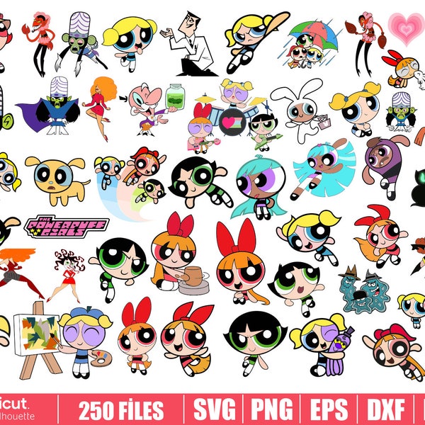 powerpuff girls svg, power puff girl png, svg for cricut, powerpuff svg bundle, powerpuff clipart, Instant download