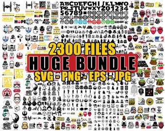 Star wars svg Bundle, 2300+ Star wars Files, Star Wars Cut files, Darth Vader svg , Yoda svg, Instant Download