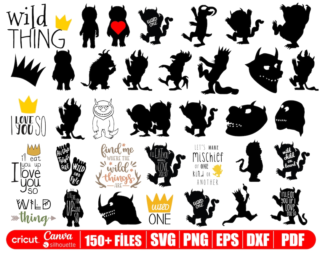 Where the Wild Things Svg Bundle, Wild Things Svg, Wild One Svg for ...