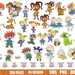 Rugrats svg bundle, Rugrats PNG, Rugrats Clipart, Rugrats digital files, Instant Download, SVG for cricut, layered files