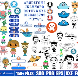 Octonauts Svg for Cricut, Octonauts Png, Octonauts Clipart, High Quality Files, Birthday Party Svg, Layered, Instant Download