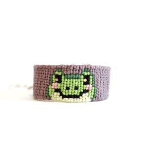 Handmade Frog Friendship Bracelet – Adjustable, Cute, Perfect for Frog Lovers, Cottagecore Aesthetic, Nature Enthusiasts, and Best Friends