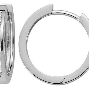 Petits diamants Huggie Hoop, Boucles d'oreilles minimalistes en or, Créoles délicates pour femme, Élégantes boucles d'oreilles à porter au quotidien, Cadeau unique