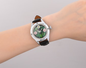 MICHEL JORDI レディース時計 花柄刺繍 MICHEL JORDI FLOWER WATCH 1291 QUARTZ LADY SWISS MADE | eBay