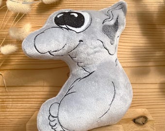 ITH Stuffie Skjou in 7,1x9,4, Embroidery file Knuffelchen, In the hoop stuffed toy, Machine embroidery, Embroidery design plush toy