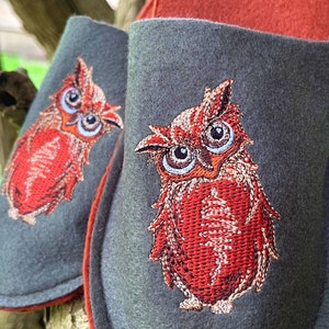 Embroidery file owl cute bird embroidery design 4 sizes machine embroidery