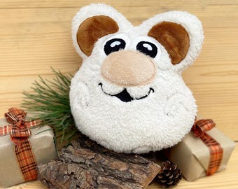 Mouse 24x27 (9.4x10.6’’) embroidery file, ITH Stuffie for embroidery machines, In The Hoop embroidery design