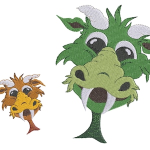 Embroidery file dragon head embroidery design dragon machine embroidery