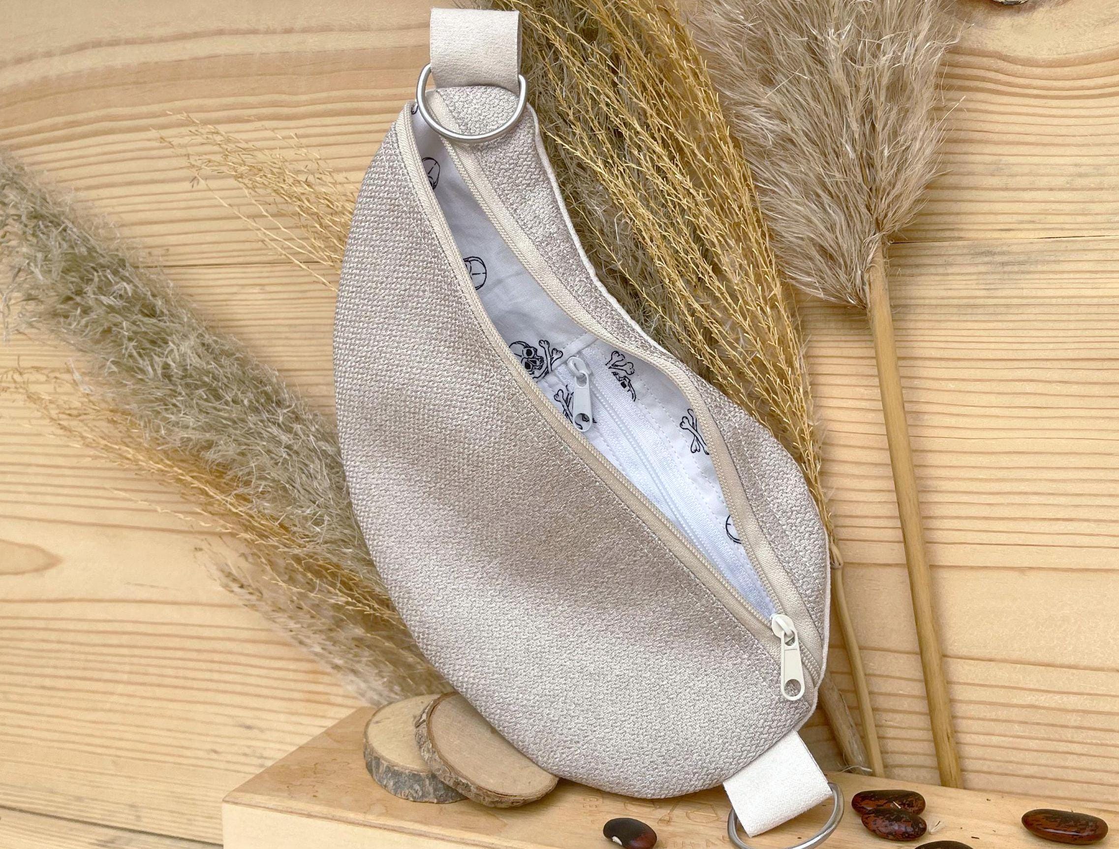 Fichier de broderie ITH Sac bandoulière 16x26 avec poche intérieure, poche poitrine In The Hoop, sac vierge à broder à la machine, motif de broderie BeanBag