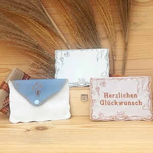 ITH embroidery file gift envelope 6.3’’x10.2’’, In The Hoop Congratulations envelope, machine embroidery, embroidery design voucher cover
