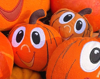 Embroidery File Pumpkin Pillow ITH Halloween Application