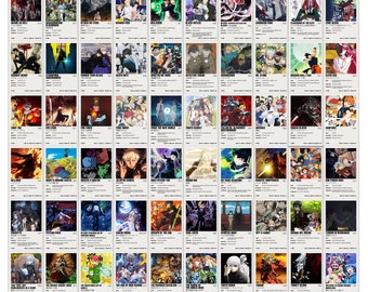 Anime muurcollagekit, anime muurcollage, anime show esthetische collage, esthetische collagekit, esthetische collagekit (DIGITAL DOWNLOAD) 60 stuks