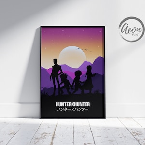 Anime Manga Poster _ Minimalist Anime Poster _ Minimalist Poster _ Retro Vintage Art Print _ Wall Art Decor