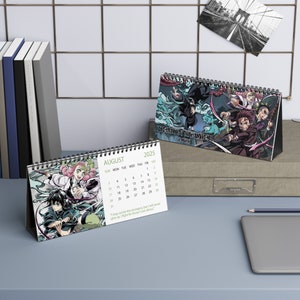 Anime-bureaukalender 2025 | Bureaukalender 2025 | Anime | Kalender 2025 | Anime-kalender