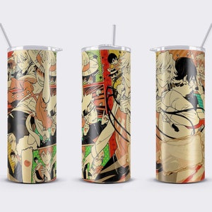 Anime Manga  20oz Straight Tumbler PNG Wrap