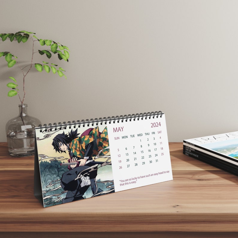 2024 Anime Desk Calendar 2024 Desk Calendar Anime 2024 Calendar Anime