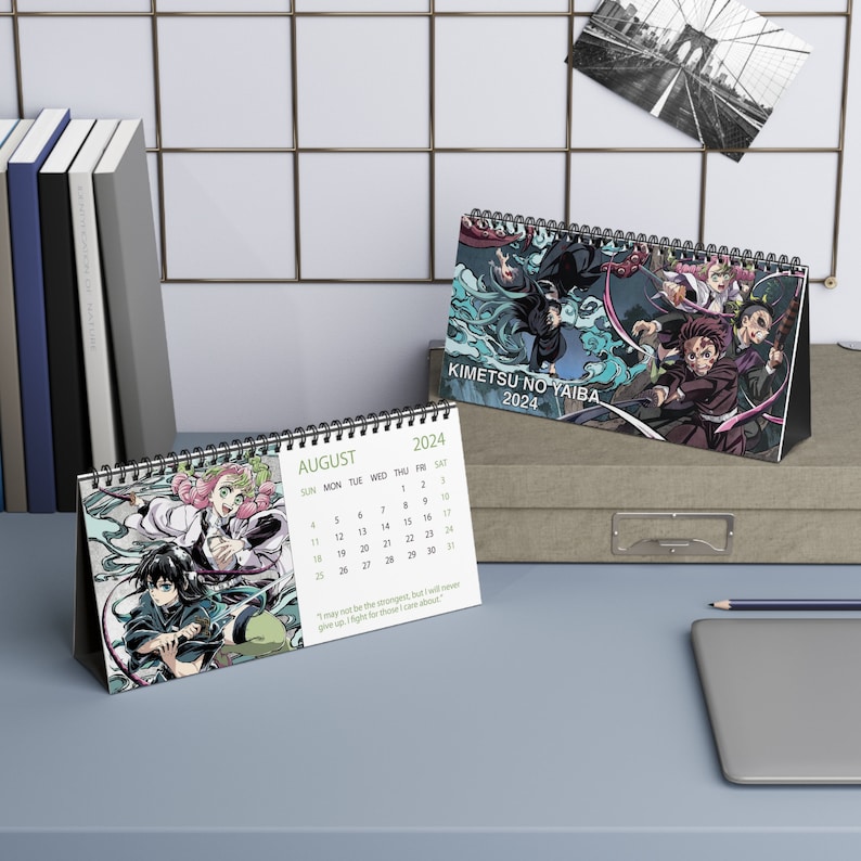 2024 Anime Desk Calendar 2024 Desk Calendar Anime 2024 Calendar Anime