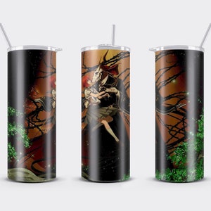 Anime Manga  20oz Straight Tumbler PNG Wrap