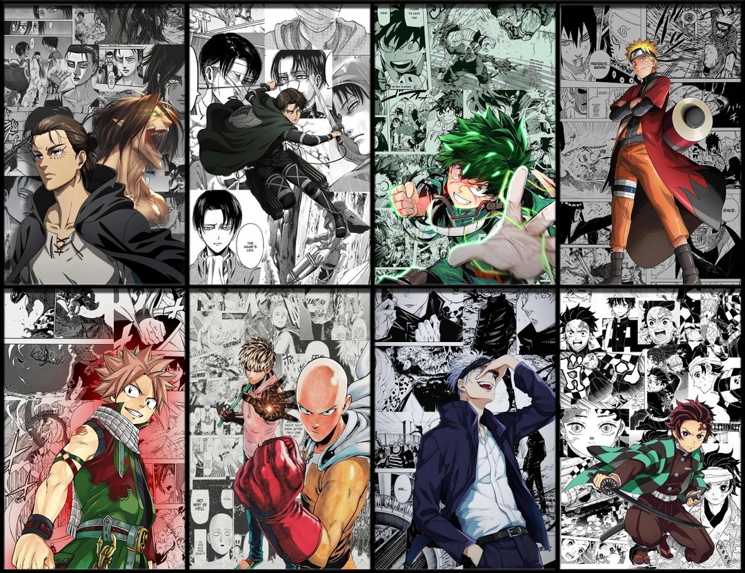 Poster One Punch Man Characters Character Anime Manga Wall Art