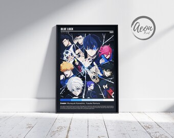 Anime Manga Poster _ Minimalist Anime Poster _ Minimalist Poster _ Retro Vintage Art Print _ Wall Art Decor