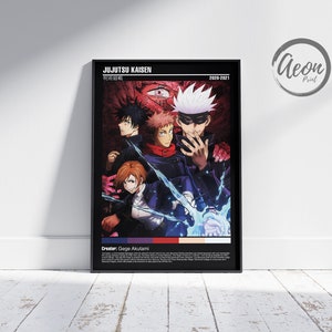 Pôster de anime e mangá _ Pôster de anime minimalista _ Pôster minimalista _ Impressão de arte vintage retrô _ Decoração de arte de parede