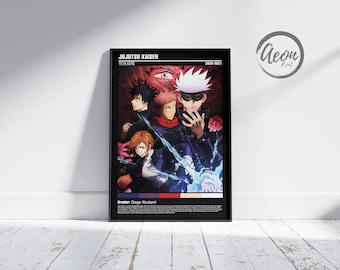 Anime Manga Poster _ Minimalist Anime Poster _ Minimalist Poster _ Retro Vintage Art Print _ Wall Art Decor