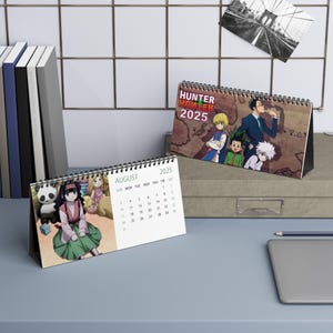Anime-bureaukalender 2025 | Bureaukalender 2025 | Anime | Kalender 2025 | Anime-kalender
