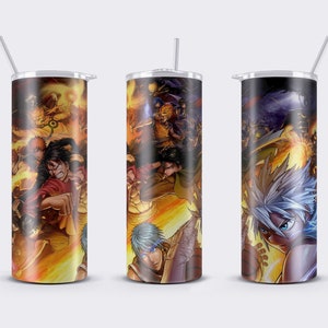 Anime Manga  20oz Straight Tumbler PNG Wrap