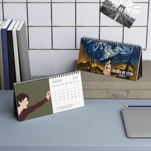 Anime-mangabureaukalender 2025 | Bureaukalender 2025 | Kalender 2025 | Anime-kalender