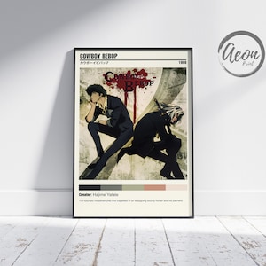 Anime Manga Poster _ Minimalistisches Anime Poster _ Minimalistisches Poster _ Retro Vintage Art Print _ Wall Art Decor