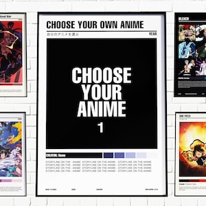 Solicite seu próprio pôster de anime _ Pôster de anime _ Impressão de arte de parede _ Pôster personalizado