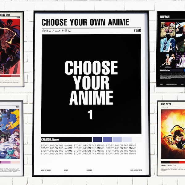 Request Your Own Anime Poster _ Anime Poster  _ Wall Art Printing _ Custom Poster
