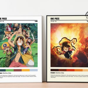 Pôster de anime e mangá _ Pôster de anime minimalista _ Pôster minimalista _ Impressão de arte vintage retrô _ Decoração de arte de parede
