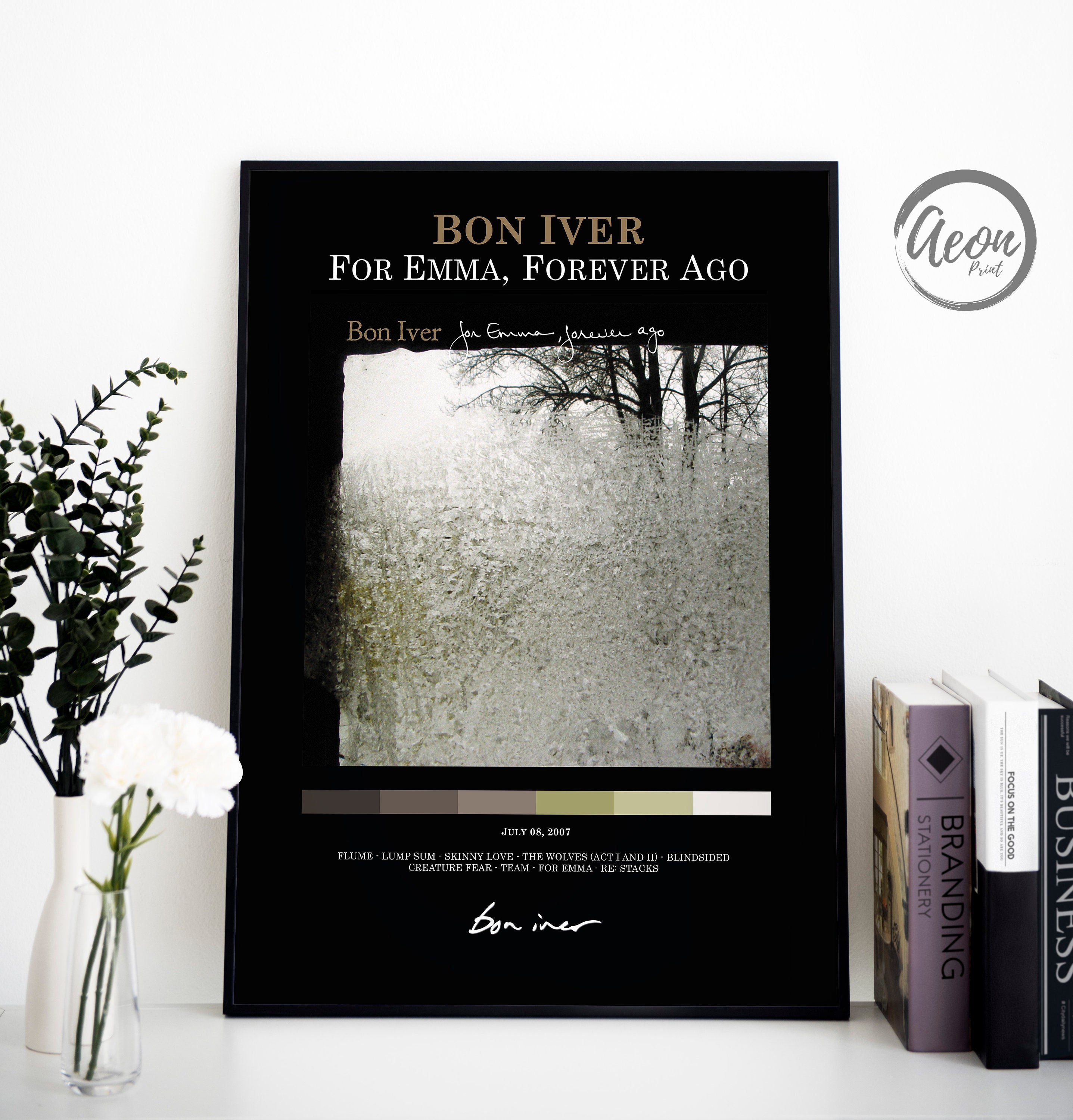Bon Iver Poster _ Album Poster _ for Emma Forever Ago Print _ Etsy Australia