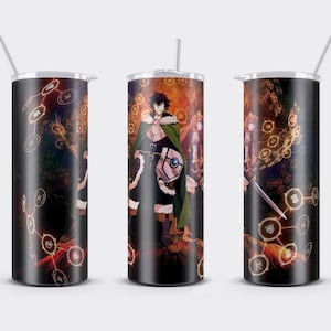 Anime Manga  20oz Straight Tumbler PNG Wrap
