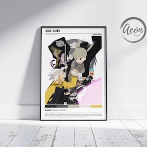 Anime Manga Poster _ Minimalist Anime Poster _ Minimalist Poster _ Retro Vintage Art Print _ Wall Art Decor